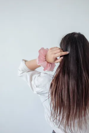 Linen Scrunchie Pink Lemonade