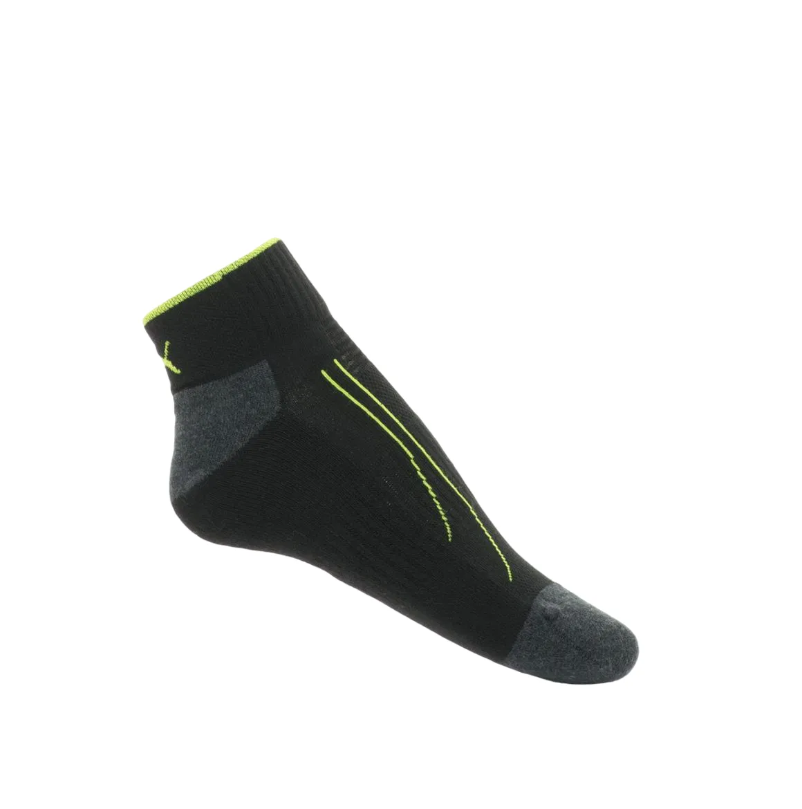 2 x Unisex Puma Performance Training Quarter Crew Black Socks