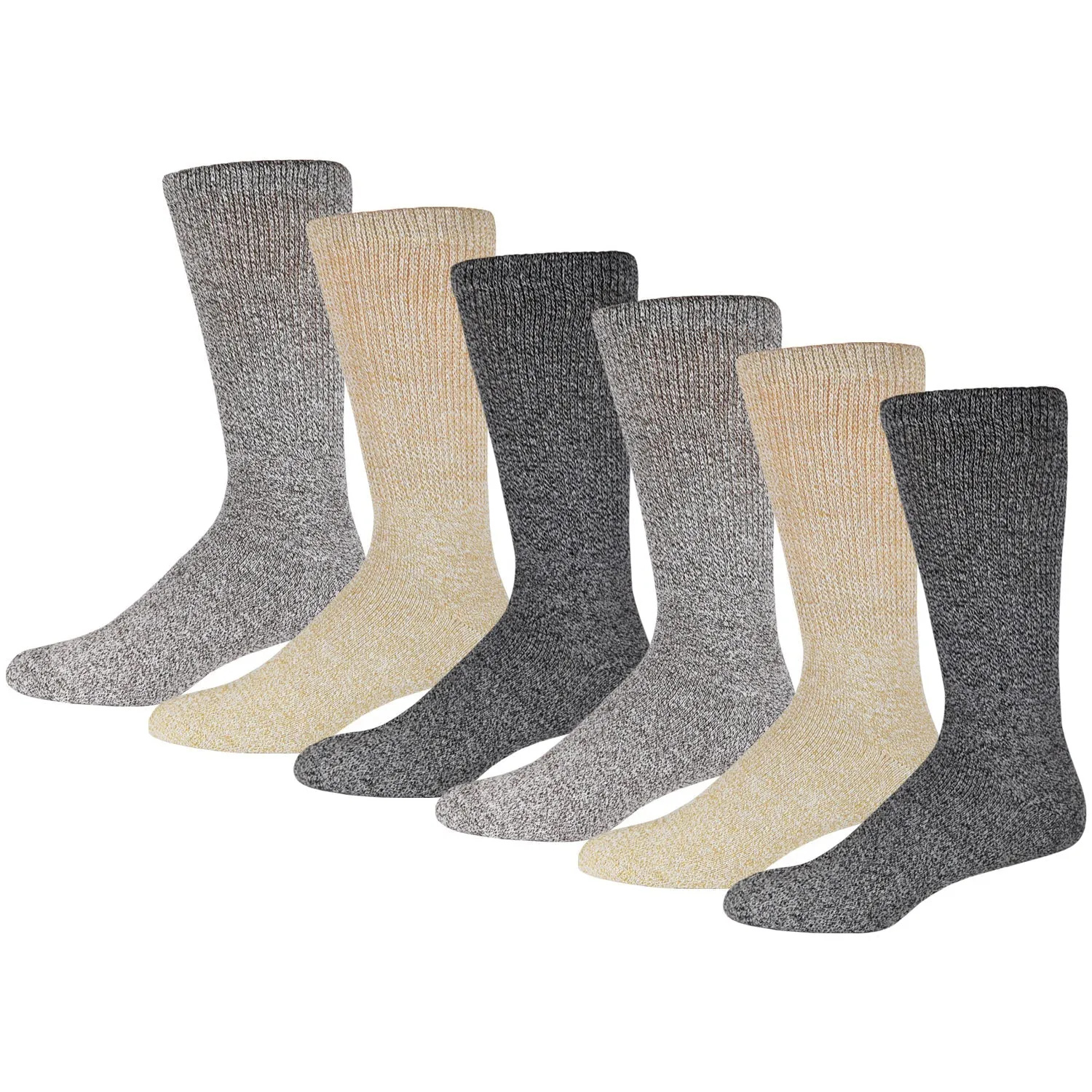 6 Pairs of Merino Wool Diabetic Thermal Socks