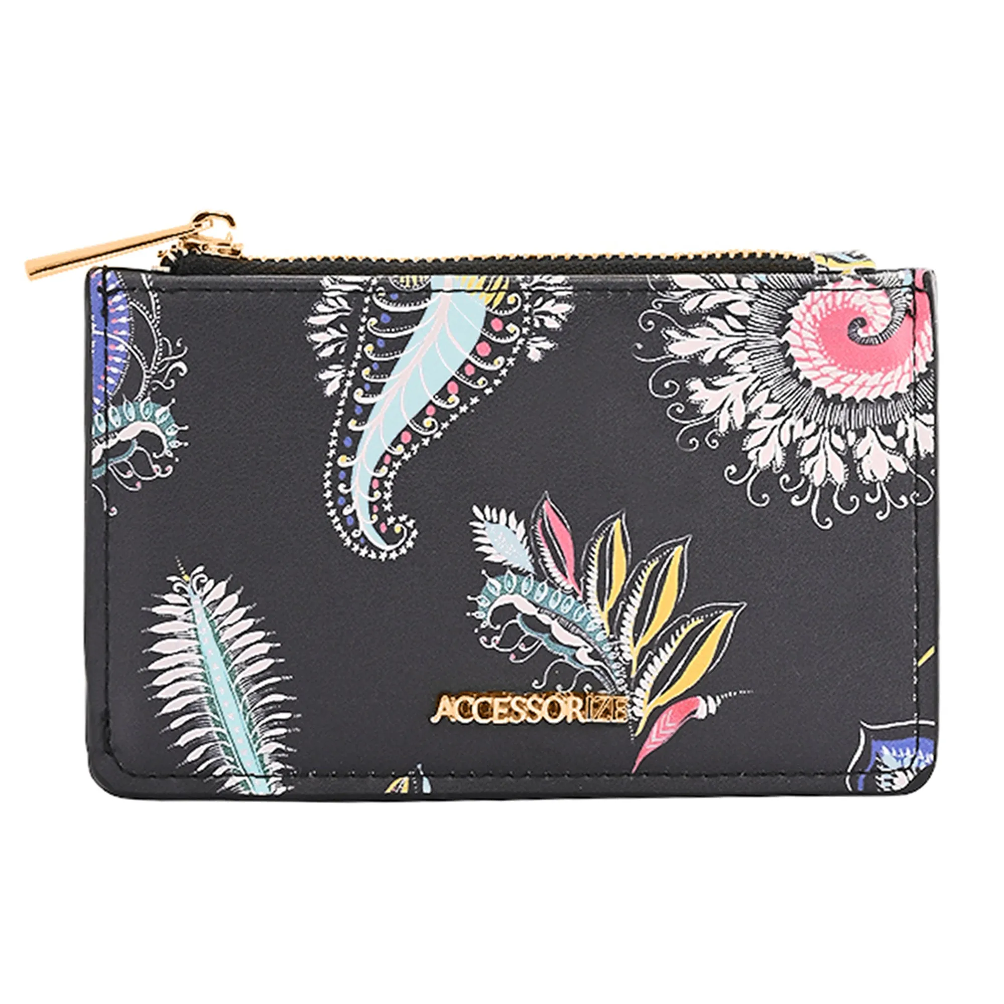 Accessorize London Women's Multi Paisley Printed Card Holder