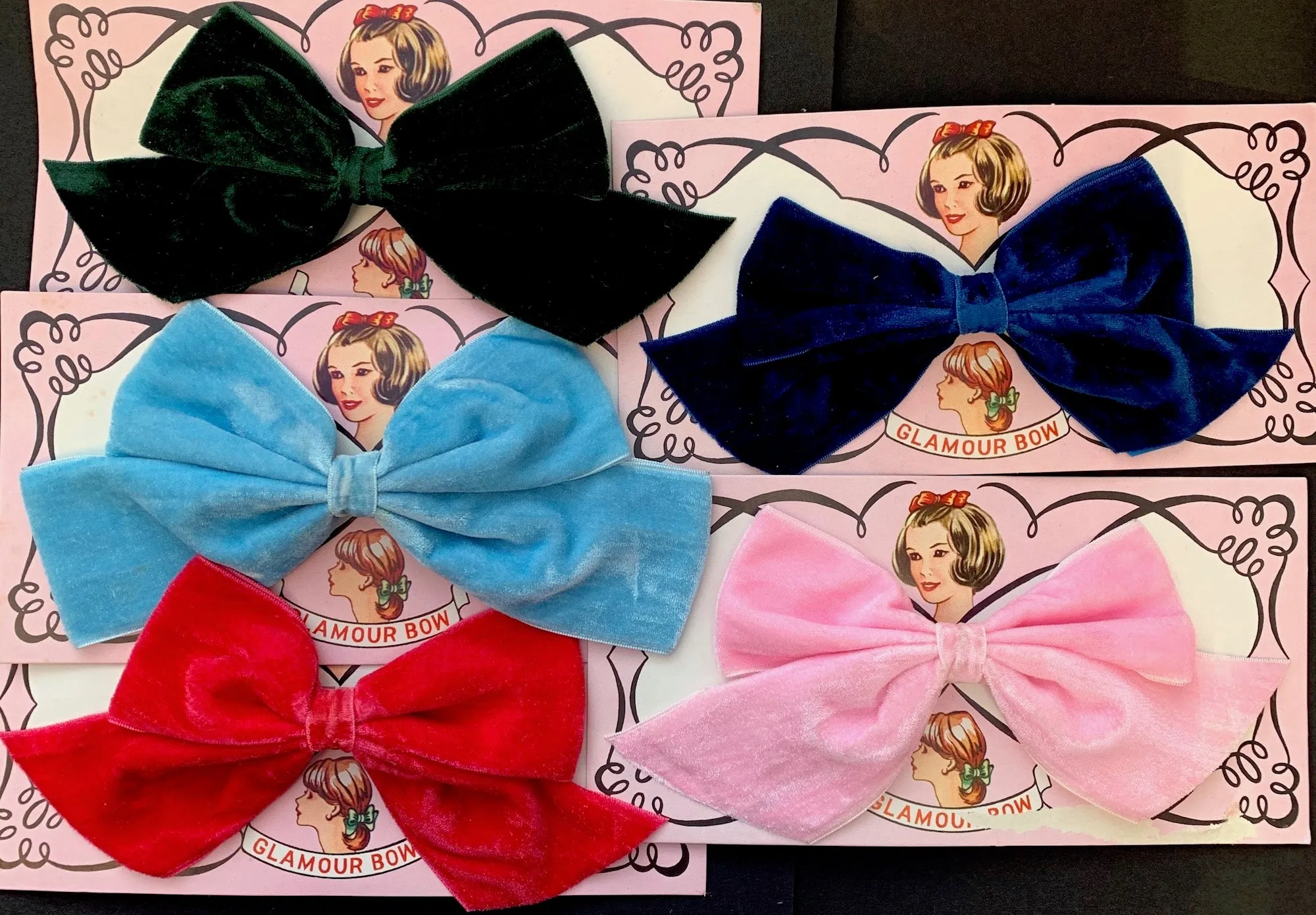 Big and Bold Vintage Velvet Hair Bow