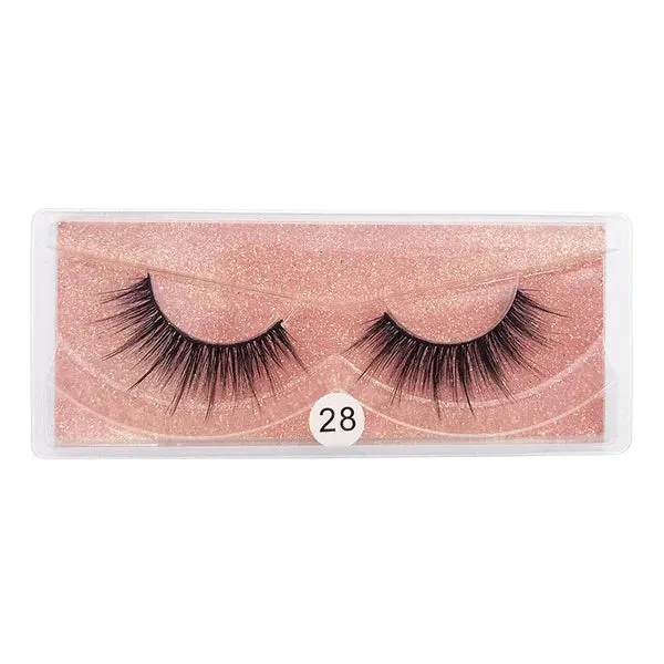 Black Mink Hair False Eyelashes 1 Pair