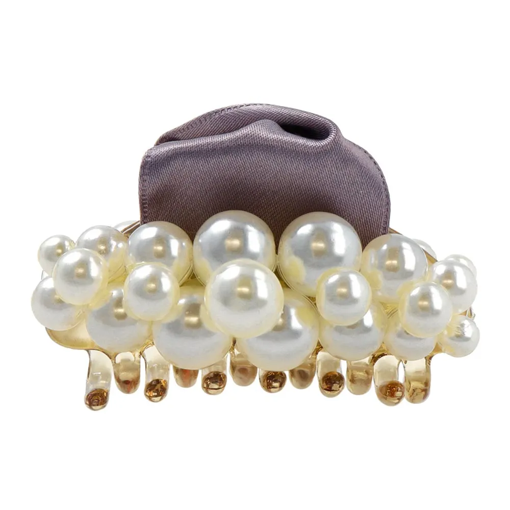 Bubble Pearl Ribbon Hair Clip