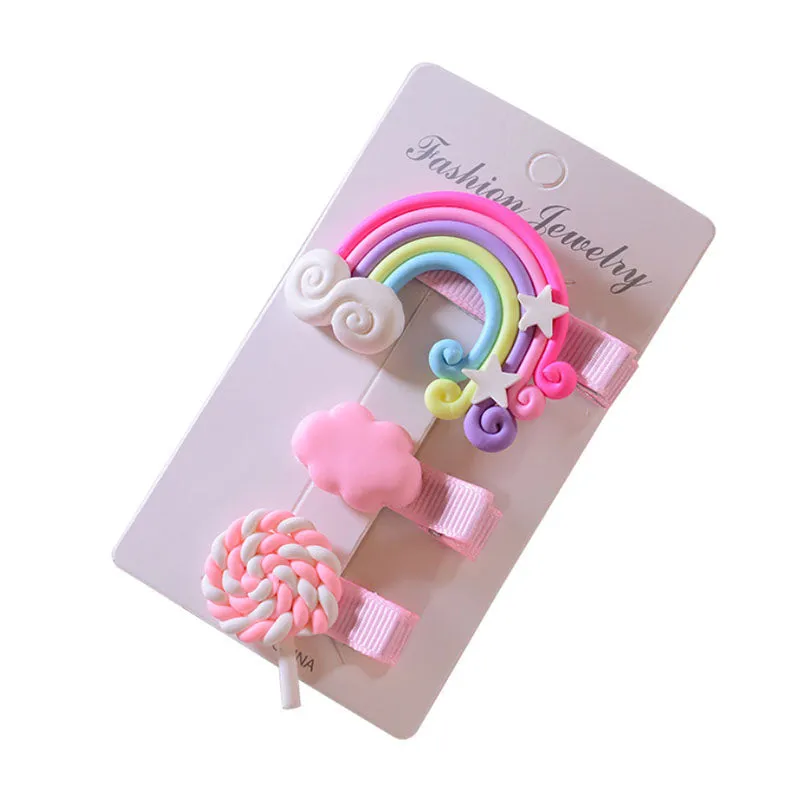 Candy Rainbow Hair Clips