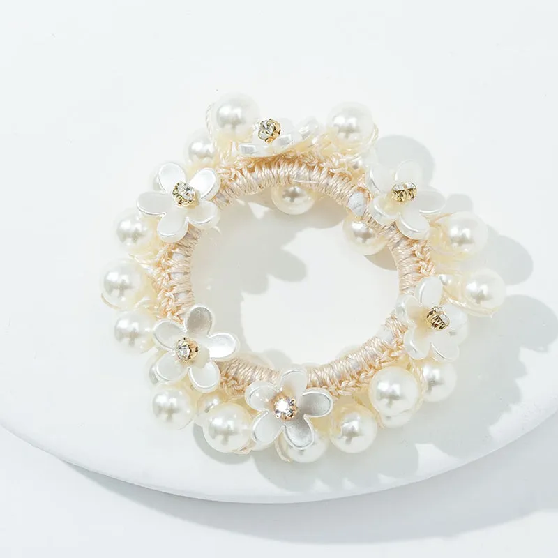 Chic Faux Pearl Hair Scrunchie  Ideal for Weddings  Gifts