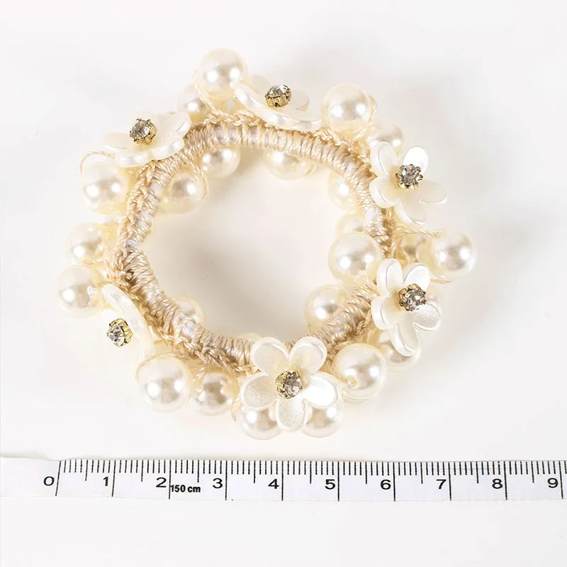 Chic Faux Pearl Hair Scrunchie  Ideal for Weddings  Gifts