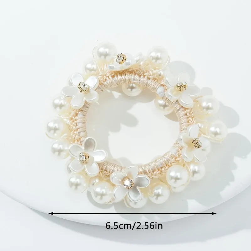 Chic Faux Pearl Hair Scrunchie  Ideal for Weddings  Gifts