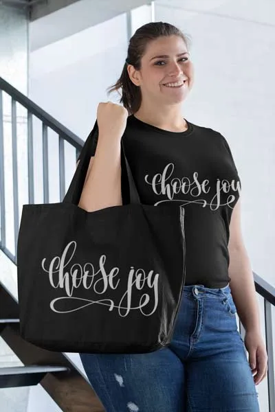 Choose Joy Jumbo Tote Bag