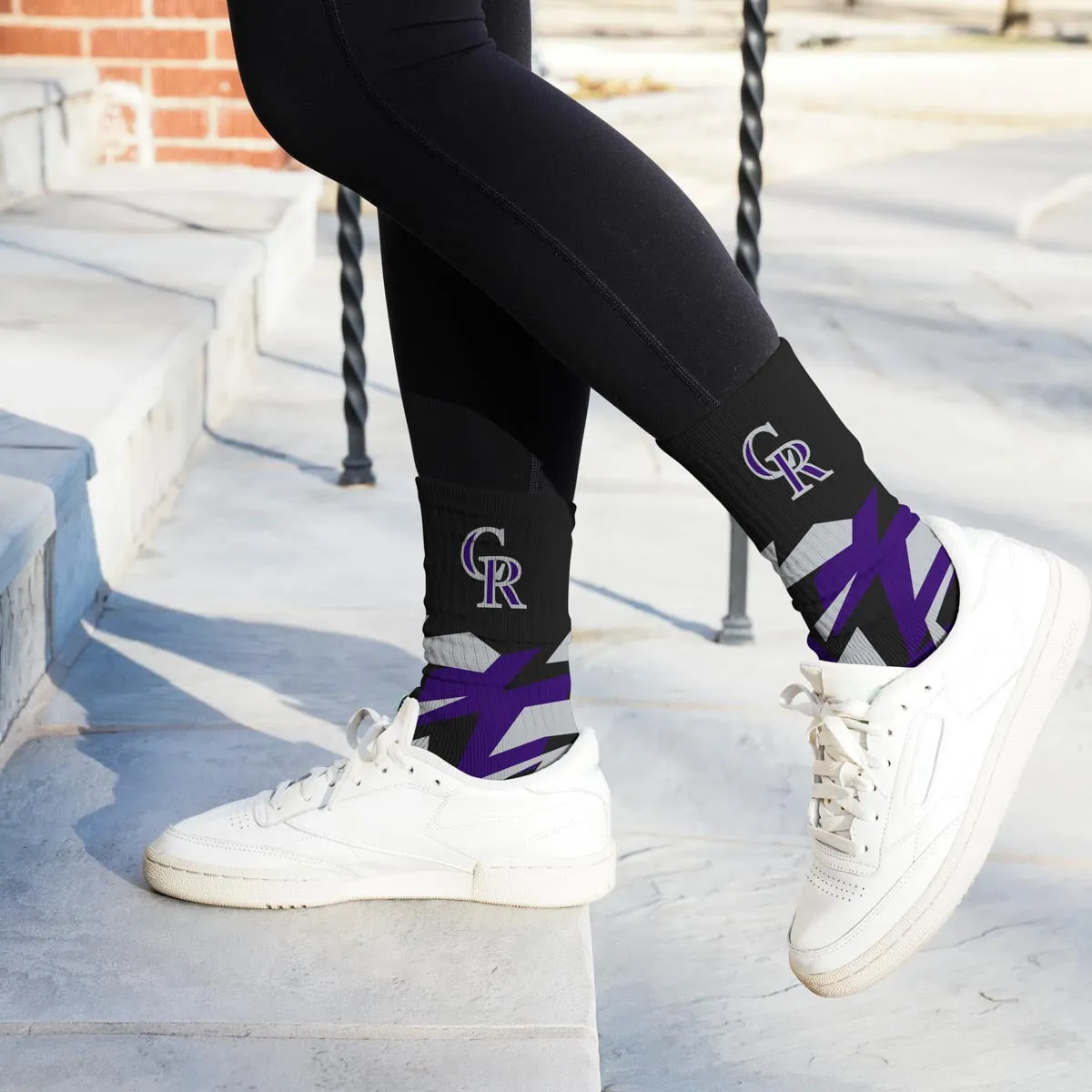 Colorado Rockies Breakout Premium Crew Socks