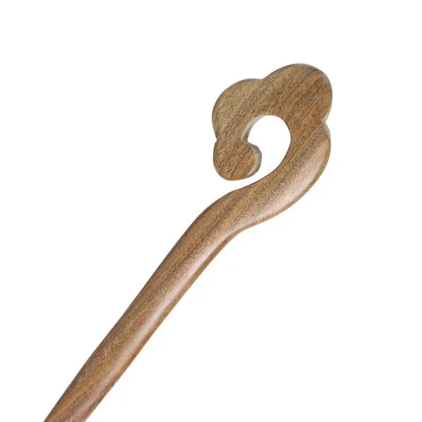 CrystalMood Handmade Carved Wood Hair Stick Cane