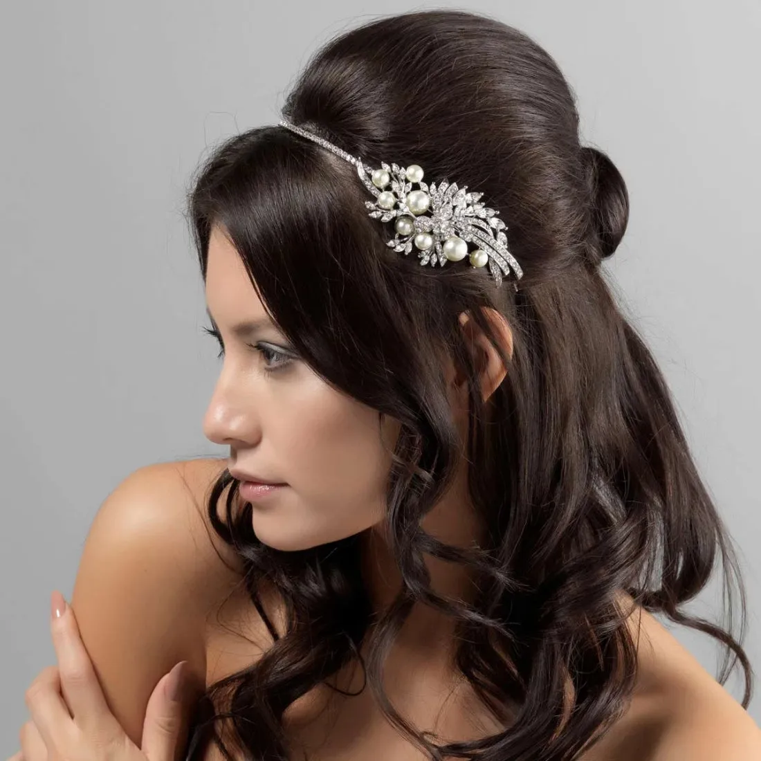 Exquisitely Precious Side Tiara