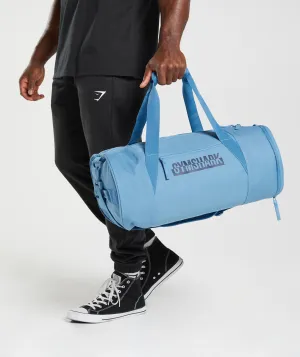 Gymshark Bold Barrel Bag - Coastal Blue