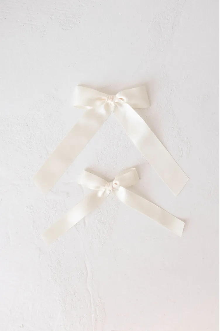 Hair Bow Clip | Satin