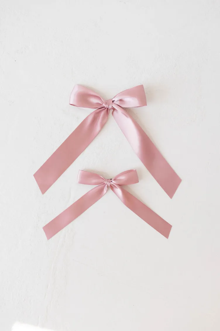 Hair Bow Clip | Satin