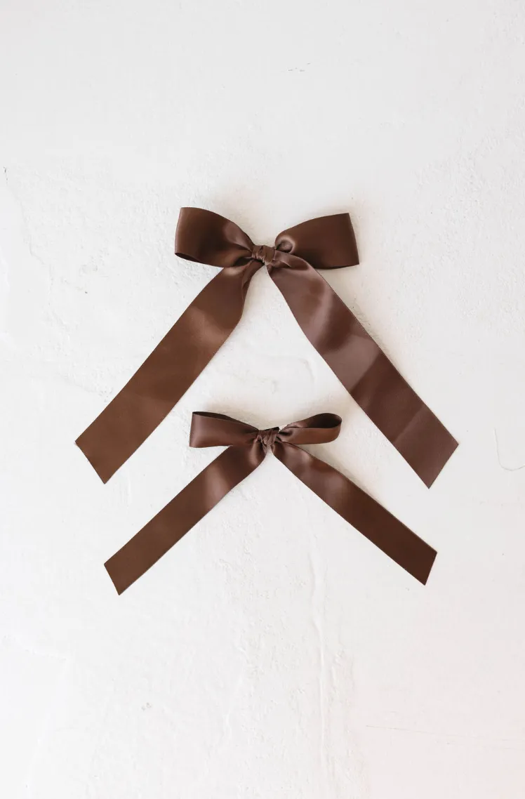 Hair Bow Clip | Satin