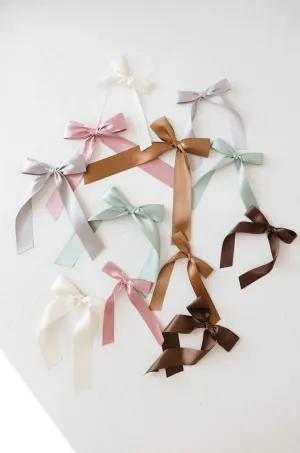 Hair Bow Clip | Satin