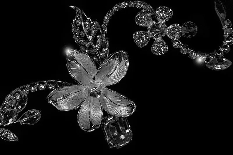 Helen Flower Garden Hair Comb | Swarovski Crystal