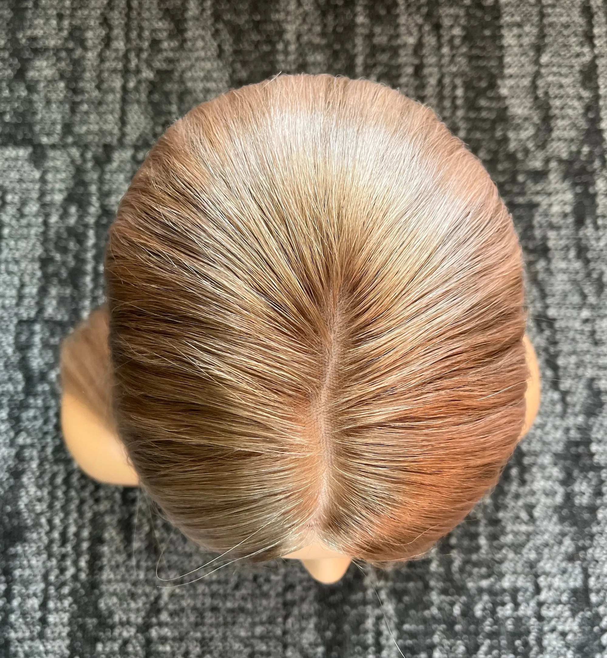 Her Hair My Head | EMMA | Super Flat Topper | 8x8" base | Silk top | 18"-19" length