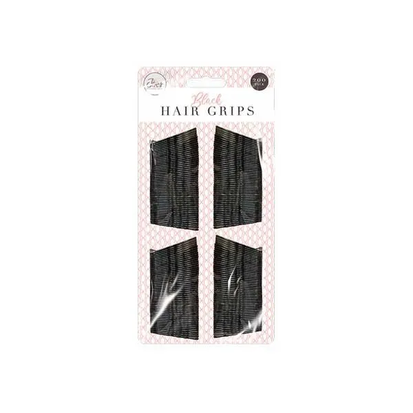 Jones & Co Black Hair Grips 200 Pack