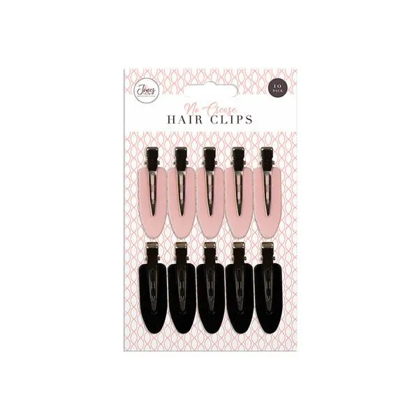 Jones & Co No Crease Hair Clips 10 Pack