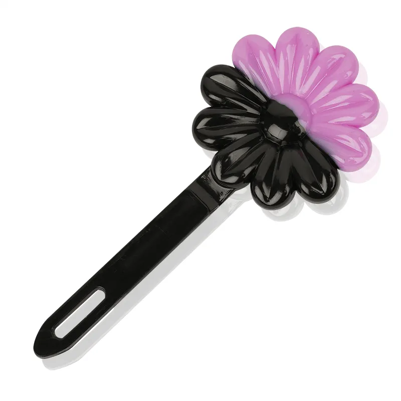 Joy Daisy Barrettes 12ct Black & Purple