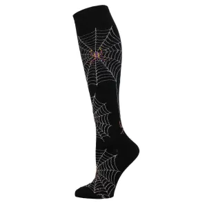 Ladies Spider Webs Knee High Socks