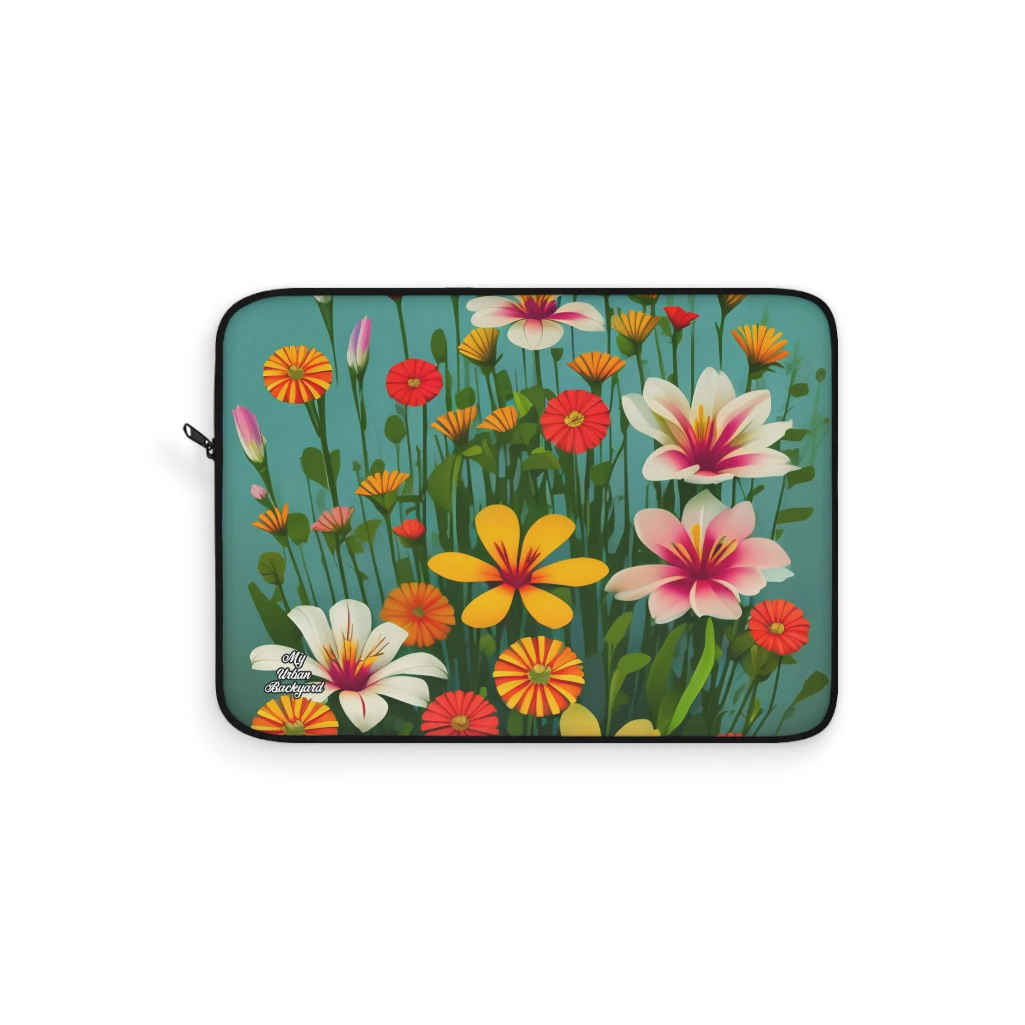 Laptop Carrying Case, Top Loading Sleeve for School or Work - Wildflowers