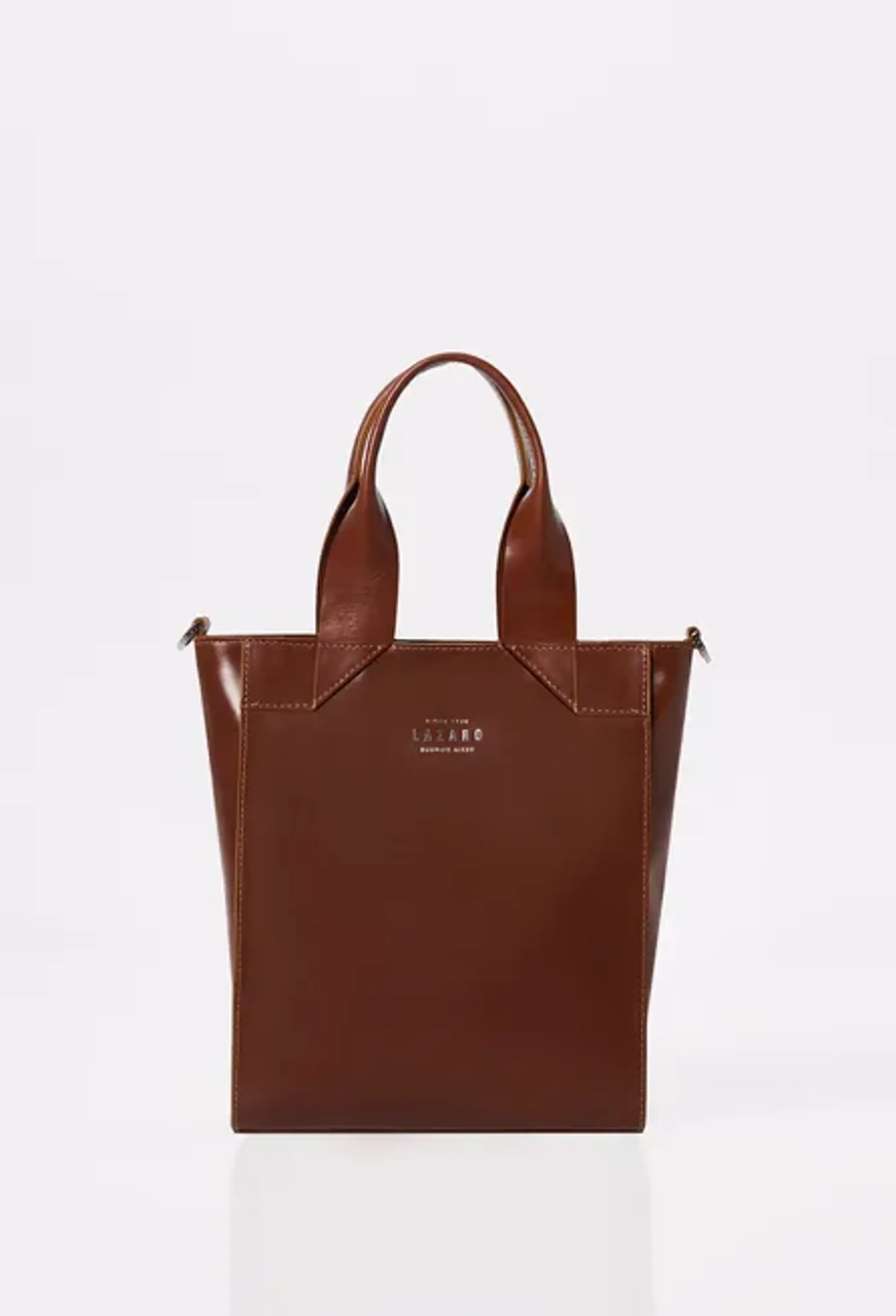 Leather Mini Tote Bag 'Lambro'