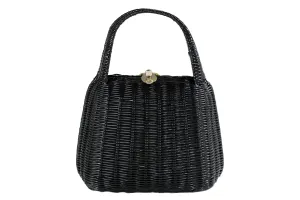 LESCO black plastic wicker bag