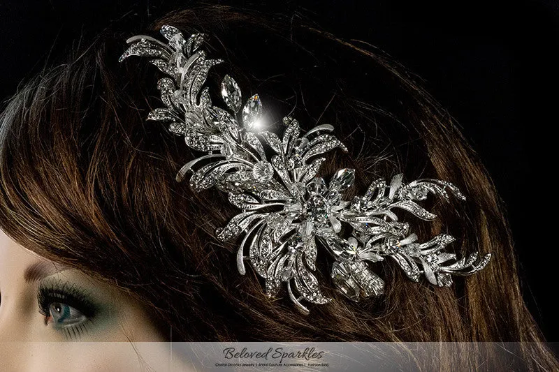 Loreta Romantic Cluster Hair Comb | Swarovski Crystal