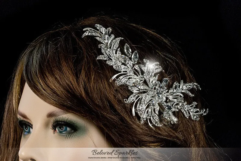 Loreta Romantic Cluster Hair Comb | Swarovski Crystal