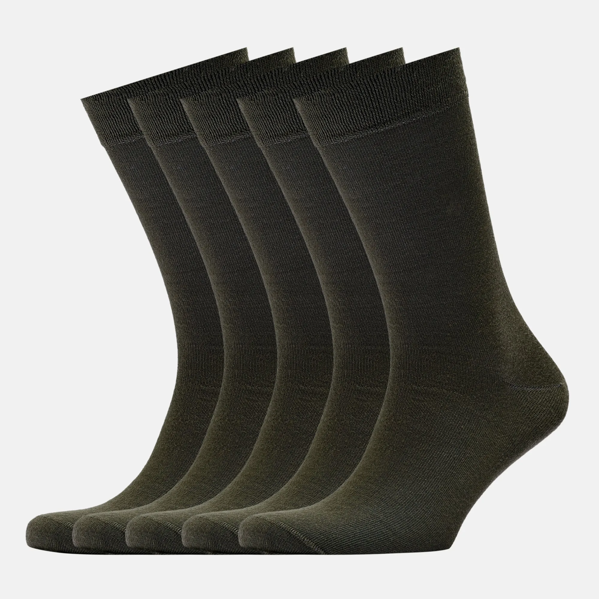 Men's Bamboo Dress Socks - All Solid Design • Pack of 1/3/5 Pairs