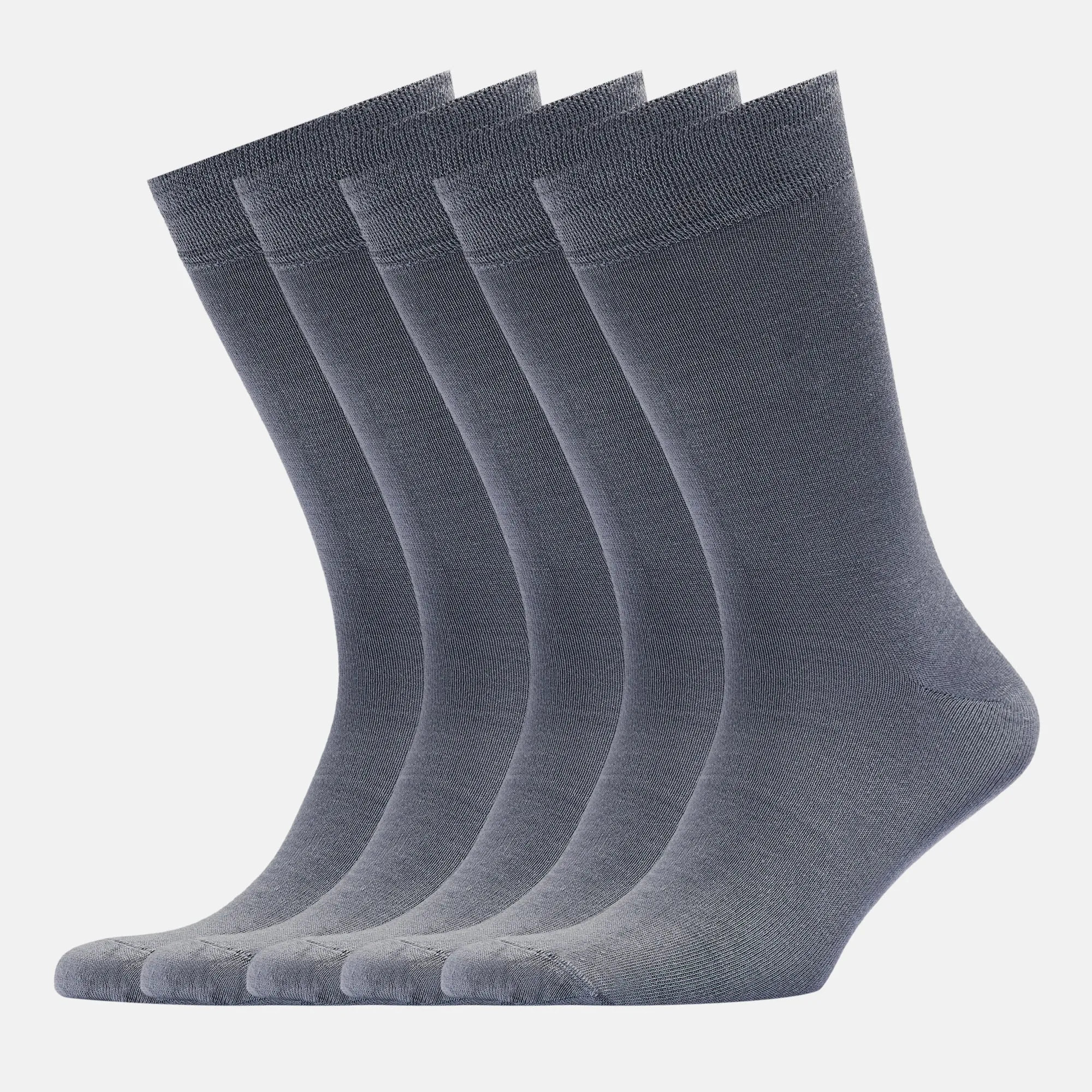 Men's Bamboo Dress Socks - All Solid Design • Pack of 1/3/5 Pairs