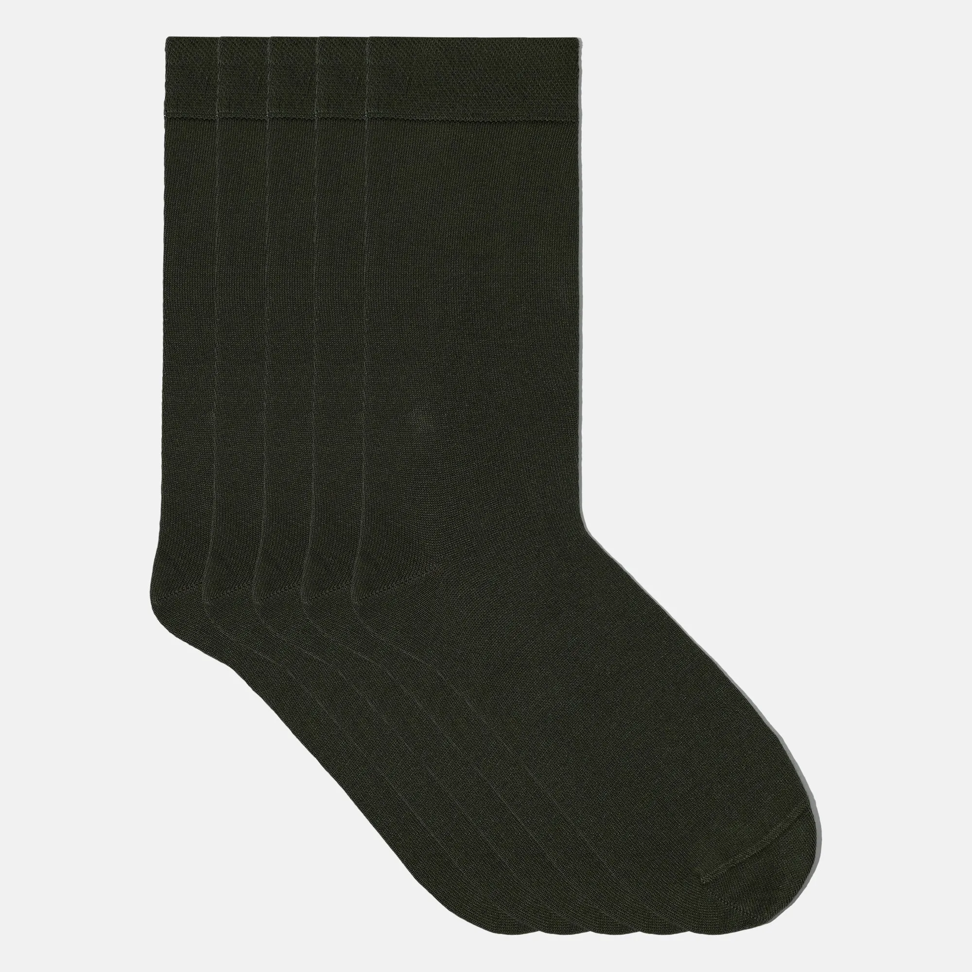 Men's Bamboo Dress Socks - All Solid Design • Pack of 1/3/5 Pairs