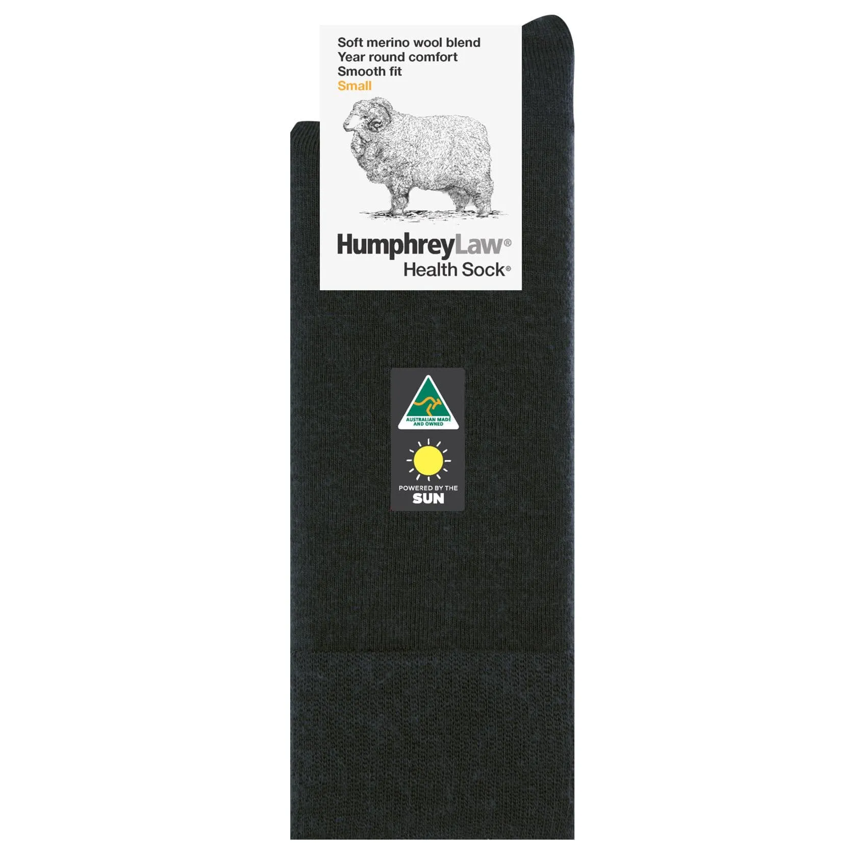 Merino Wool Women's Crew Socks in Charcoal -  Aussie Made