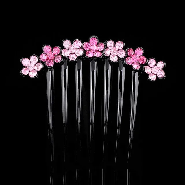 Molans Vintage Flower Crystal Hairpins