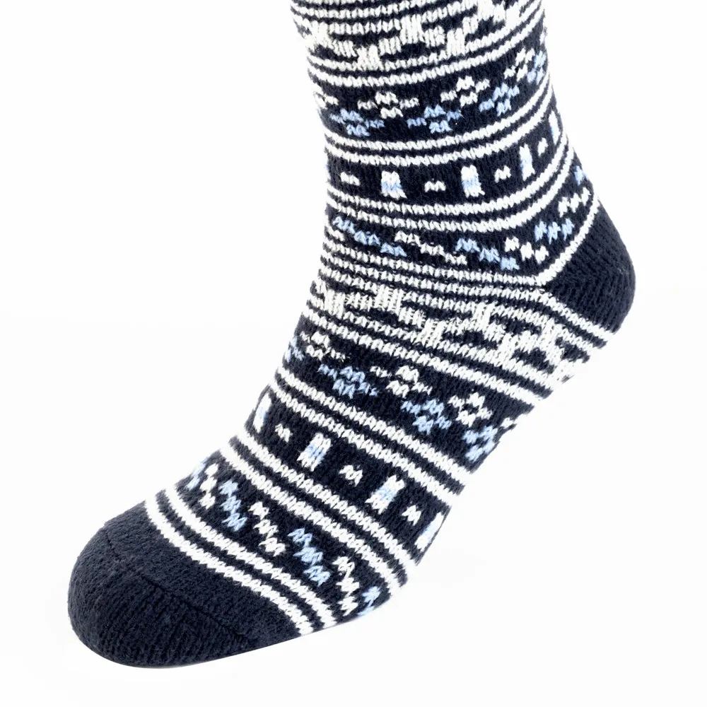 Mountain Lodge Patterned Sock