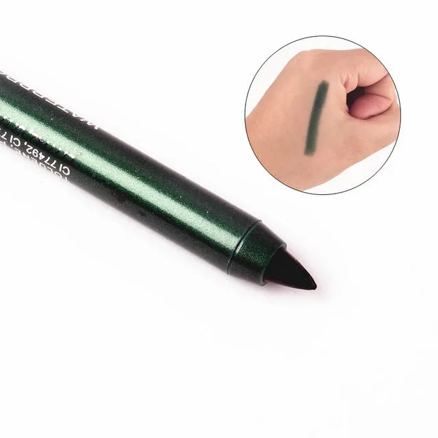 New Fashion Color Pigment Multi-functional Waterproof Makeup Eyeliner Pencils Natural Long Lasting Gel Eye Liner Pen