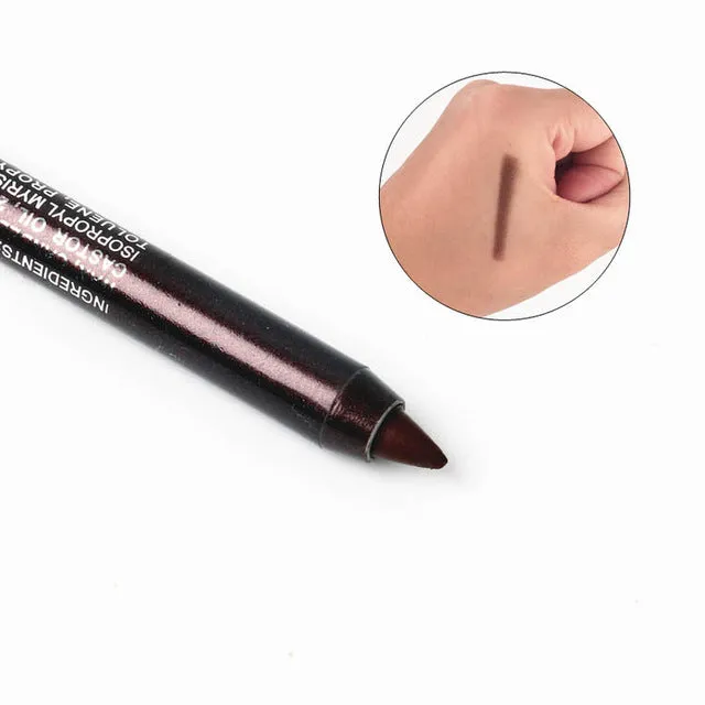 New Fashion Color Pigment Multi-functional Waterproof Makeup Eyeliner Pencils Natural Long Lasting Gel Eye Liner Pen