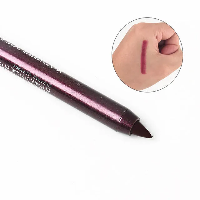 New Fashion Color Pigment Multi-functional Waterproof Makeup Eyeliner Pencils Natural Long Lasting Gel Eye Liner Pen