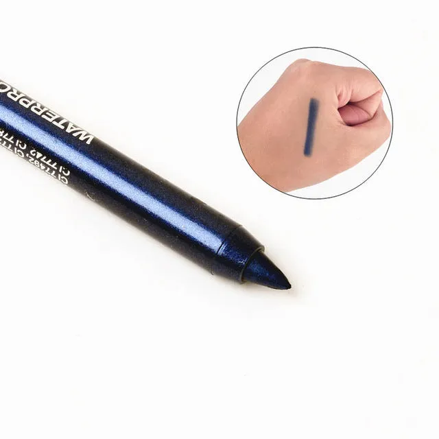 New Fashion Color Pigment Multi-functional Waterproof Makeup Eyeliner Pencils Natural Long Lasting Gel Eye Liner Pen