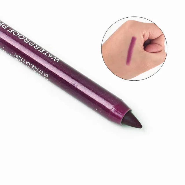 New Fashion Color Pigment Multi-functional Waterproof Makeup Eyeliner Pencils Natural Long Lasting Gel Eye Liner Pen