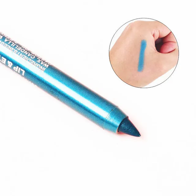 New Fashion Color Pigment Multi-functional Waterproof Makeup Eyeliner Pencils Natural Long Lasting Gel Eye Liner Pen