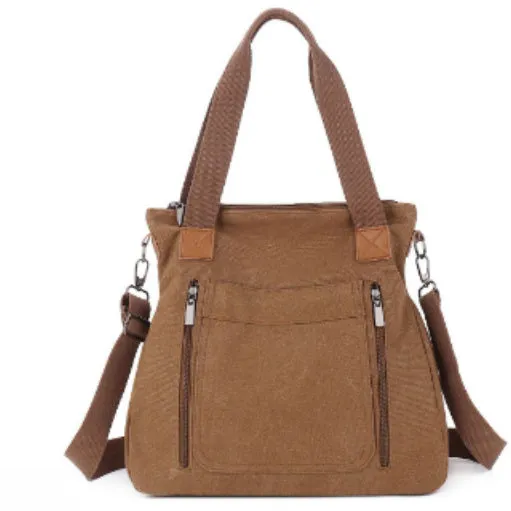 OnTheGo: Portable Canvas Tote Bag for Busy Women