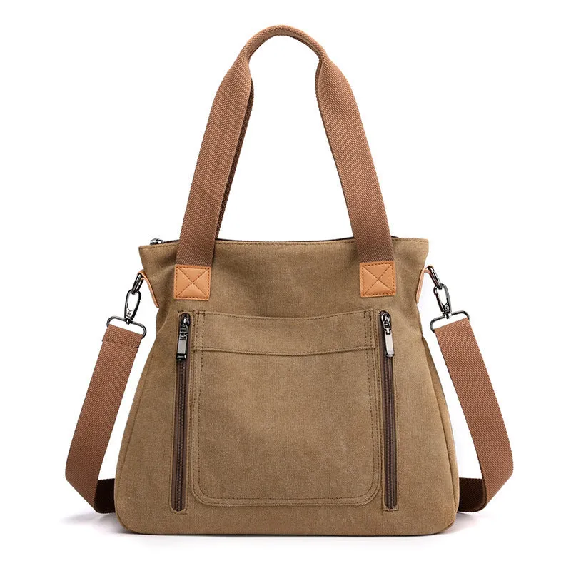 OnTheGo: Portable Canvas Tote Bag for Busy Women