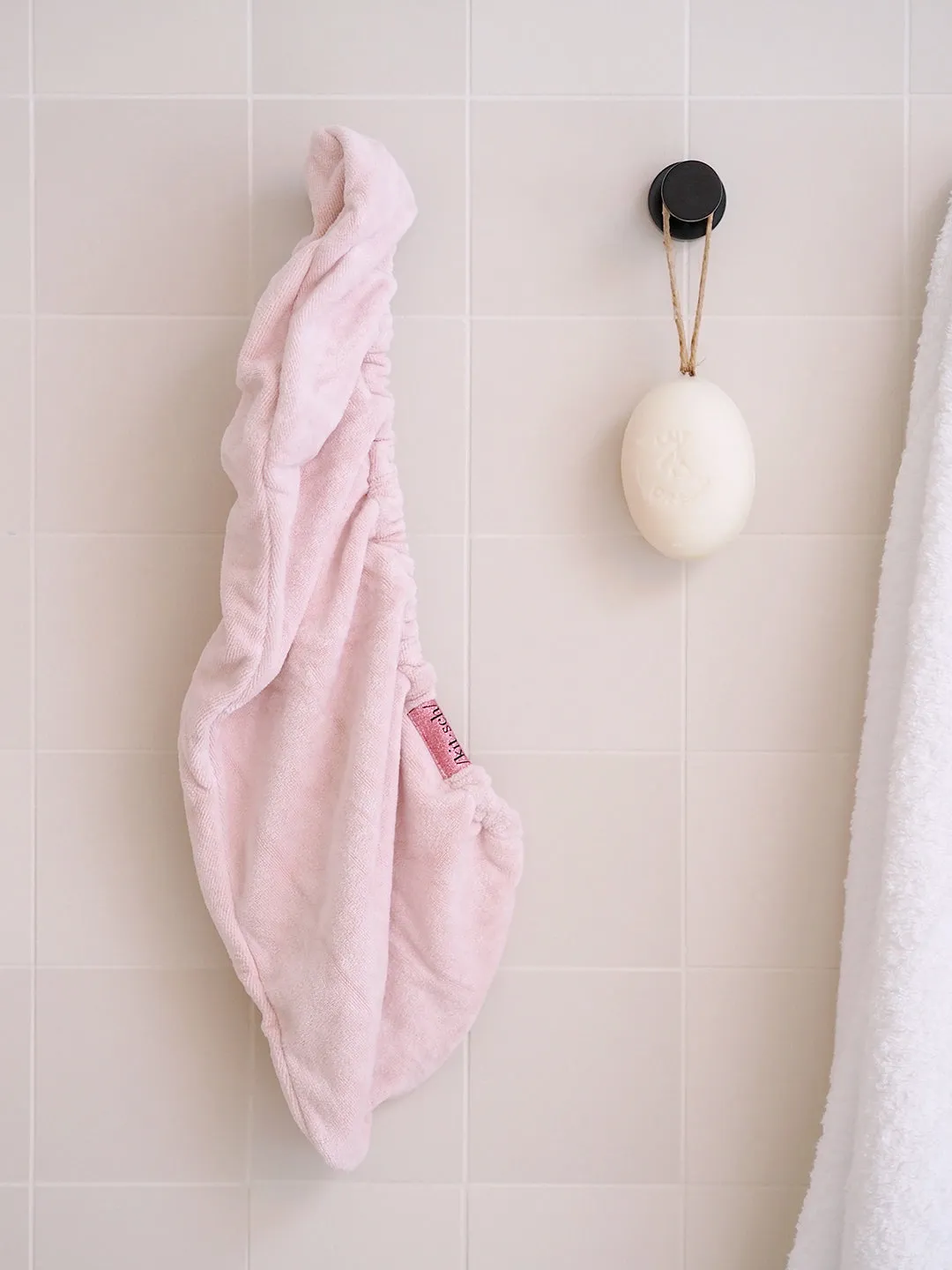 Pink Microfiber Hair Towel