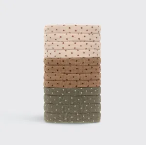 Recycled Nylon Medium Polka Dot Elastics