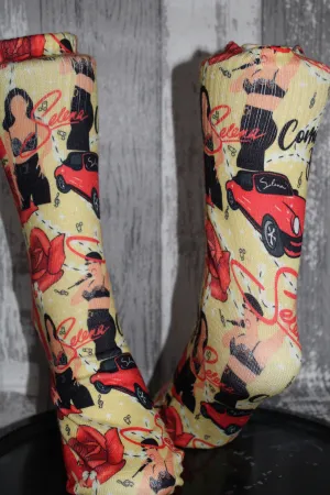 Red Tejano Queen Socks