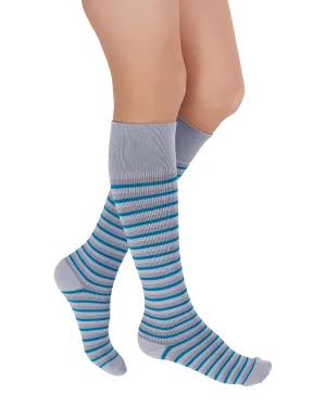 Rejuva Stripe 15-20 mmHg Knee High Compression Socks