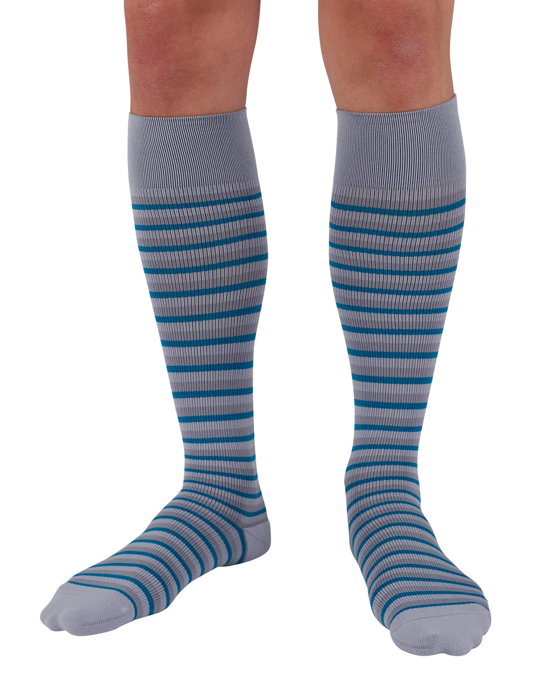 Rejuva Stripe 15-20 mmHg Knee High Compression Socks